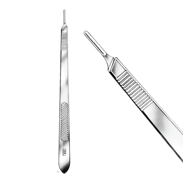 1-001-02-Scalpel-Handle-No.-3L-High-Precision-Surgical-Instrument-3.png Scalpel Handle No. 3L - High-Precision Surgical Instrument