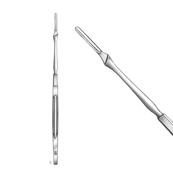 1-001-07-Scalpel-Handle-No.-7-Slimline-Surgical-Tool-for-Precision-Cutting-3.png Scalpel Handle No. 7 - Slimline Surgical Tool for Precision Cutting