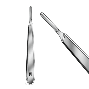 Scalpel Handle No. 8 - Ergonomic Surgical Tool for Precision Procedures