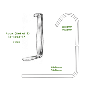 Roux (Set of 3) Hand Retractors