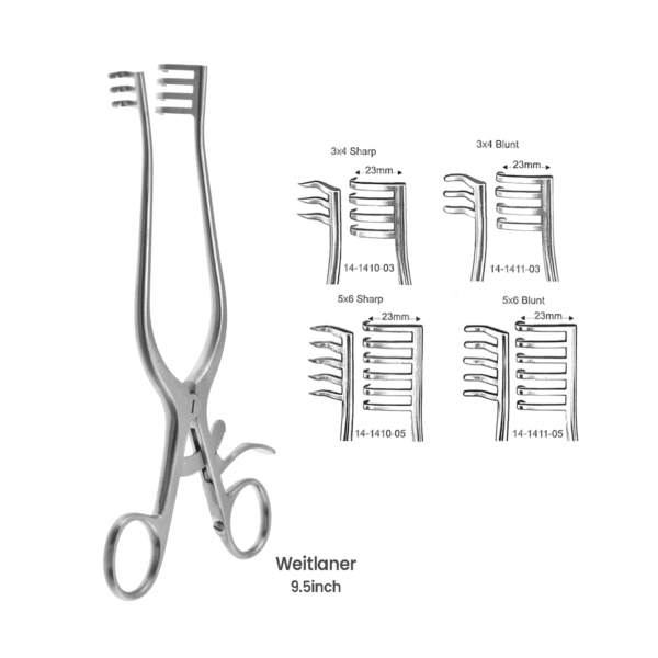 14-1410-03-Weitlaner-Self-Retaining-Retractors-–-3x4-5x6-Teeth-Sharp-Blunt-Variations-2.png Weitlaner Self-Retaining Retractors – 3x4 & 5x6 Teeth, Sharp & Blunt Variations