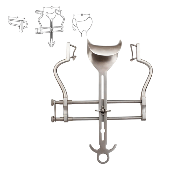Balfour Retractor – Surgical Self-Retaining Abdominal Retractor