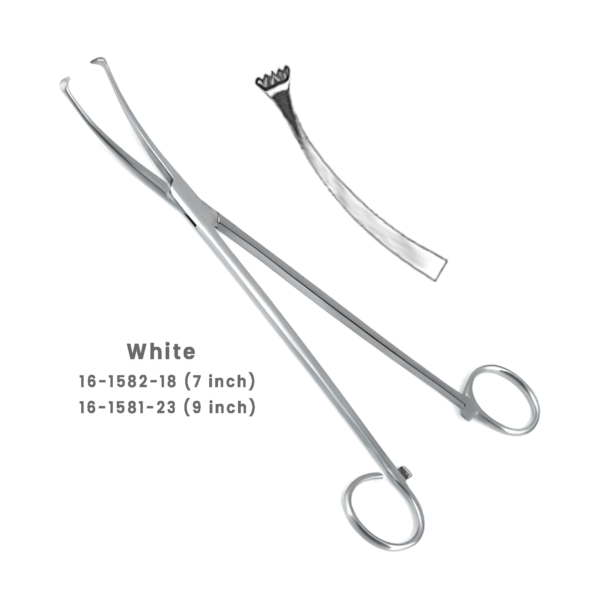White Throat Instruments – Tonsil Seizing Forceps