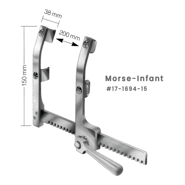 17-1694-15-Morse-Infant-Rib-Spreader-–-Precision-Thoracic-Retractor-for-Pediatric-Use.png Morse Infant Rib Spreader – Precision Thoracic Retractor for Pediatric Use