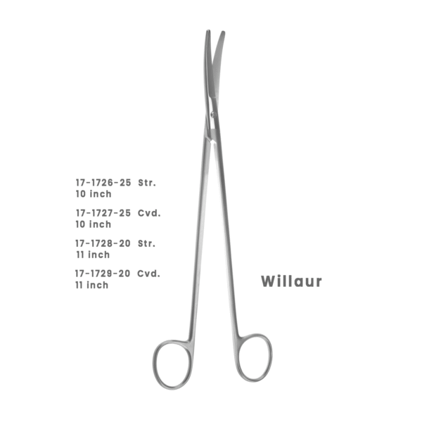 Willaur TC Surgical Scissors – Straight & Curved Thoracic Instruments