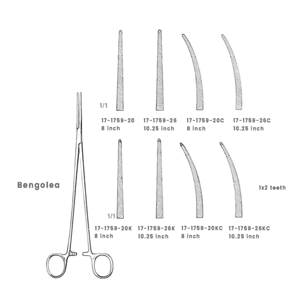 Bengolea Thoracic Forceps – Precision Surgical Instrument in Multiple Variants