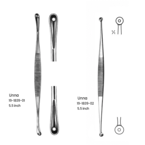 Unna Dermal Instruments – 5.5 Inch Dermatology Surgical Tool