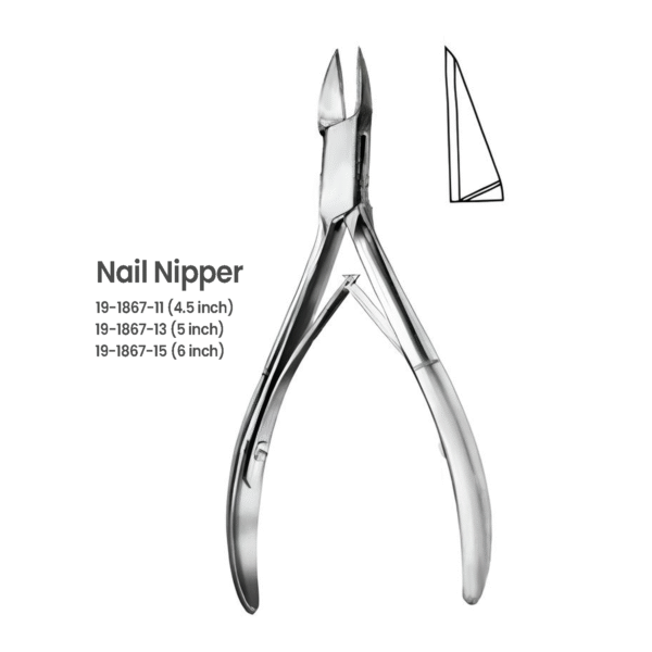 19-1867-11 Nail Nipper – Precision Stainless Steel Nail Cutter Nail Nipper – Precision Stainless Steel Nail Cutter