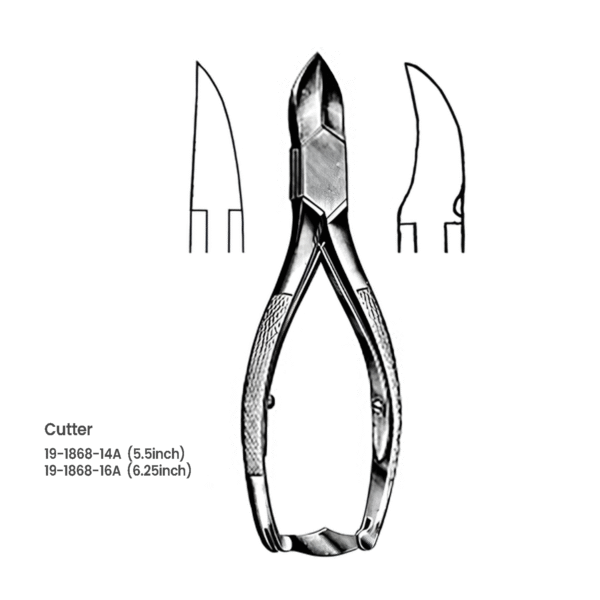 Nail Nipper – Surgical Stainless Steel, Available in 5.5 and 6.25 Inches