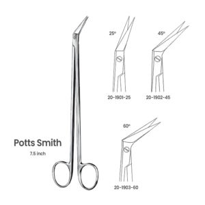20-1901-25 Potts-Smith Vascular Scissors Potts-Smith Vascular Scissors