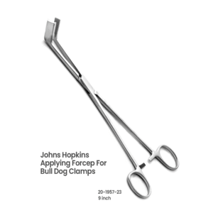 20-1957-23 Johns Hopkins Applying Forceps for Bulldog Clamps Johns Hopkins Applying Forceps for Bulldog Clamps