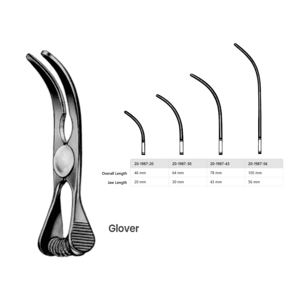 Glover Atraumatic Bulldog Clamp