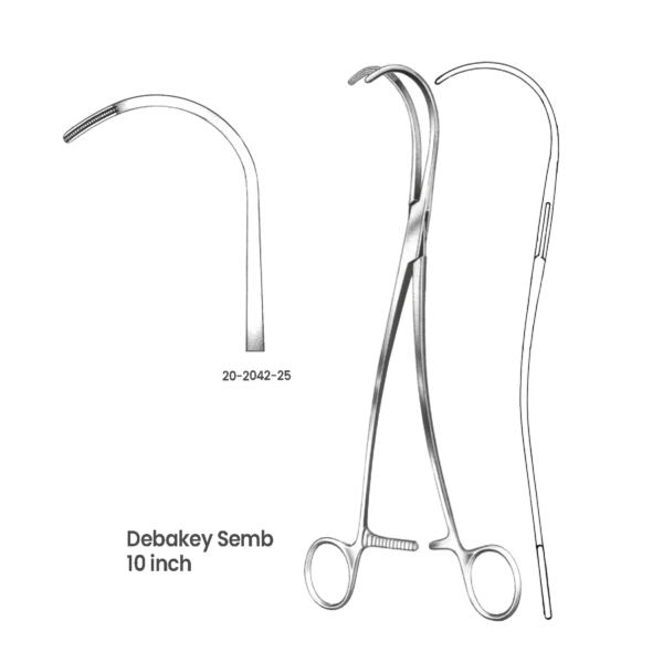 20-2042-25 DeBakey-Semb Vascular Clamp DeBakey-Semb Vascular Clamp