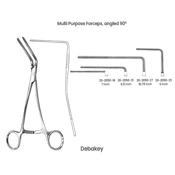 20-2050-18 DeBakey Atraumatic Blood Vessel Forceps DeBakey Atraumatic Blood Vessel Forceps