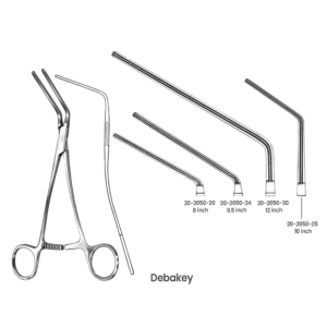 20-2050-20 DeBakey Atraumatic Vascular Clamps DeBakey Atraumatic Vascular Clamps
