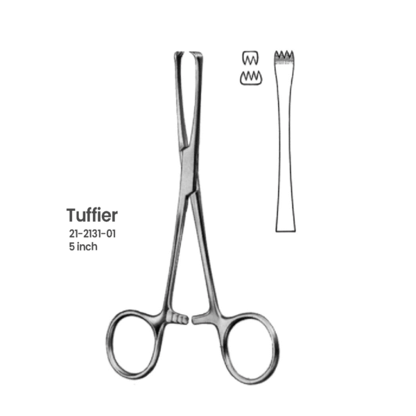 Tuffier Tissue Grasping Forceps – 5inch