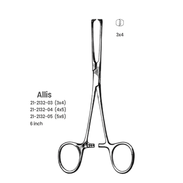 21-2132-03 Allis Tissue Forceps Allis Tissue Forceps