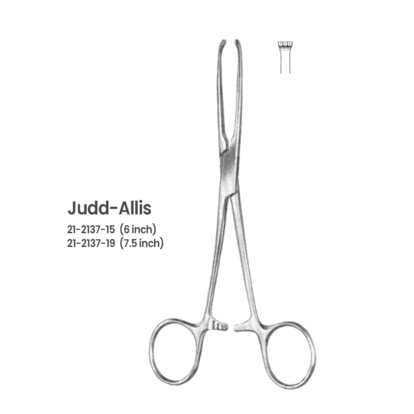 Judd-Allis Tissue Forceps – 3x4 Teeth