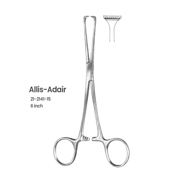 21-2141-15 Allis-Adair Tissue Forceps – 6inch Allis-Adair Tissue Forceps – 6inch