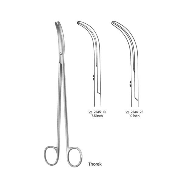 22-2245-19 Thorek Gall Bladder Scissors Thorek Gall Bladder Scissors