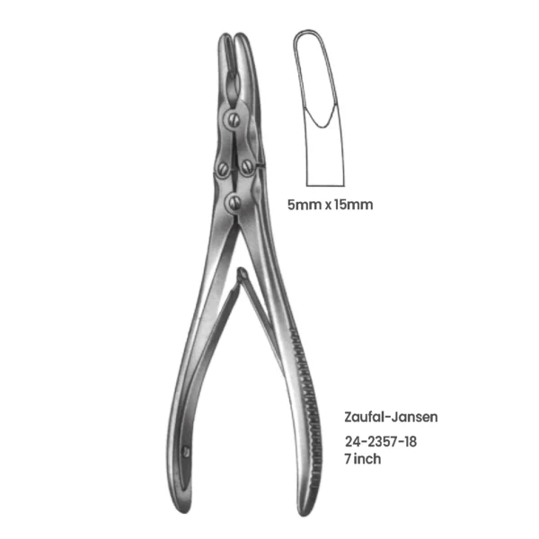 24-2357-18 Zaufal-Jansen Bone Rongeur Zaufal-Jansen Bone Rongeur