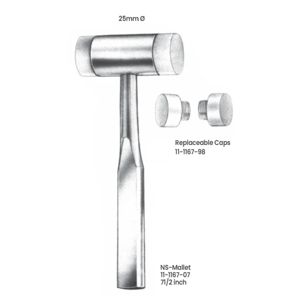 11-1167-07 NS-Mallet with Replaceable Caps NS-Mallet with Replaceable Caps