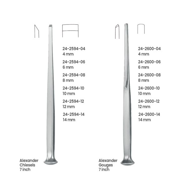 24-2594-04 Alexander Chisels & Gouges Alexander Chisels & Gouges