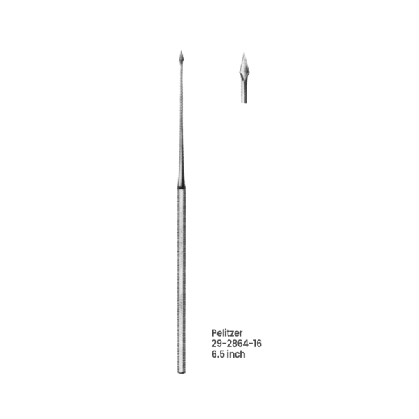 Buck Ear Curette – Straight, 6.5 Inch