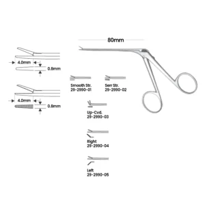 29-2990-01 Micro Ear Forceps – Smooth & Serrated Micro Ear Forceps – Smooth & Serrated