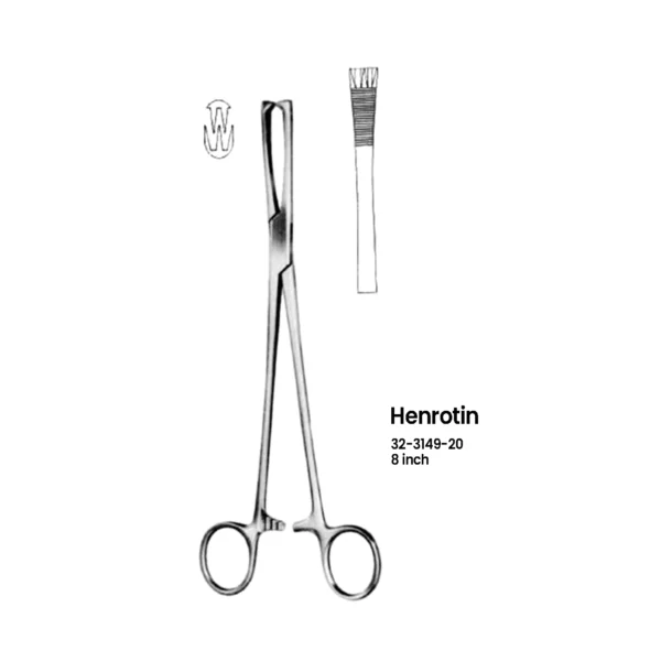 32-3149-20 Henrotin Vulsellum Forceps Henrotin Vulsellum Forceps