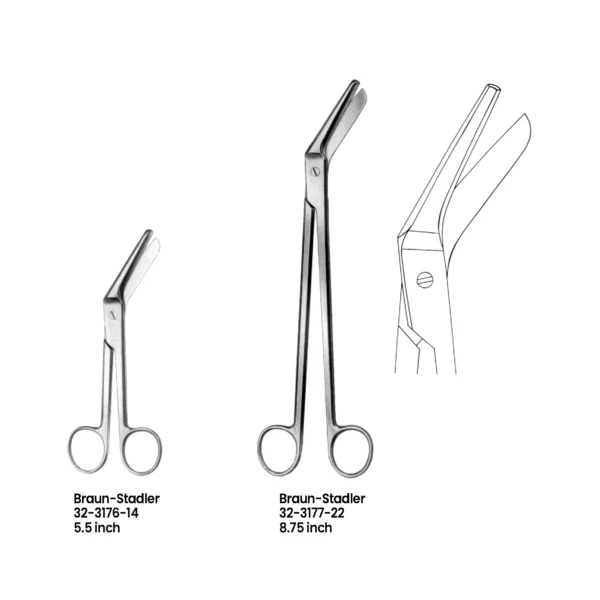 Braun-Stadler Episiotomy Scissors