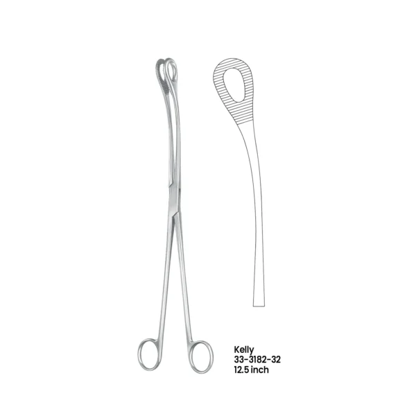 Kelly Uterine Polypus Forceps – 12.5 Inch
