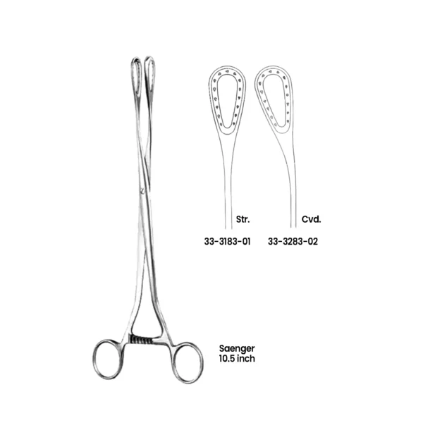33-3183-01 Saenger Placenta Forceps – 10.5 inch Saenger Placenta Forceps – 10.5 inch